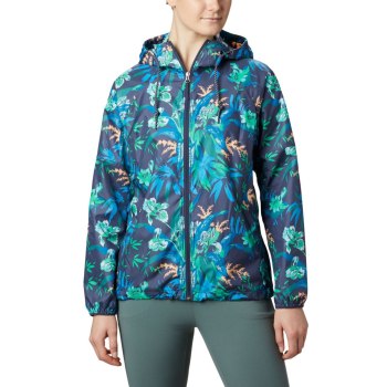 Columbia Jas Dames, Side Hill Printed Windbreaker Donkerblauw, 23ISRABHQ